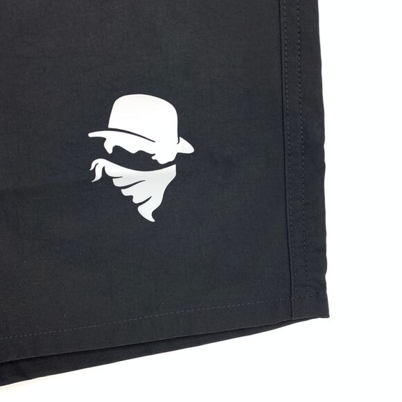 Culprit Swimwear Men's XXL Solid Black Swim Short Bottoms NEW - Picture 4 of 5